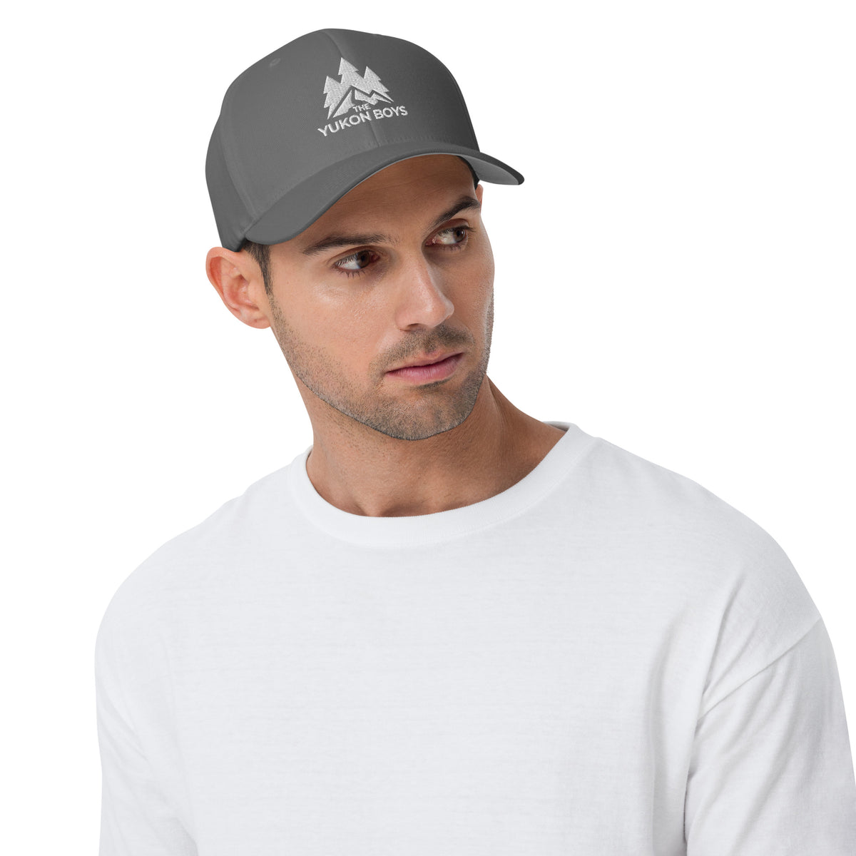 The Yukon Boys Ball Cap in Grey, front view