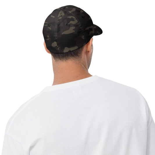 The Yukon Boys Ball Cap in Multicam Black, back view