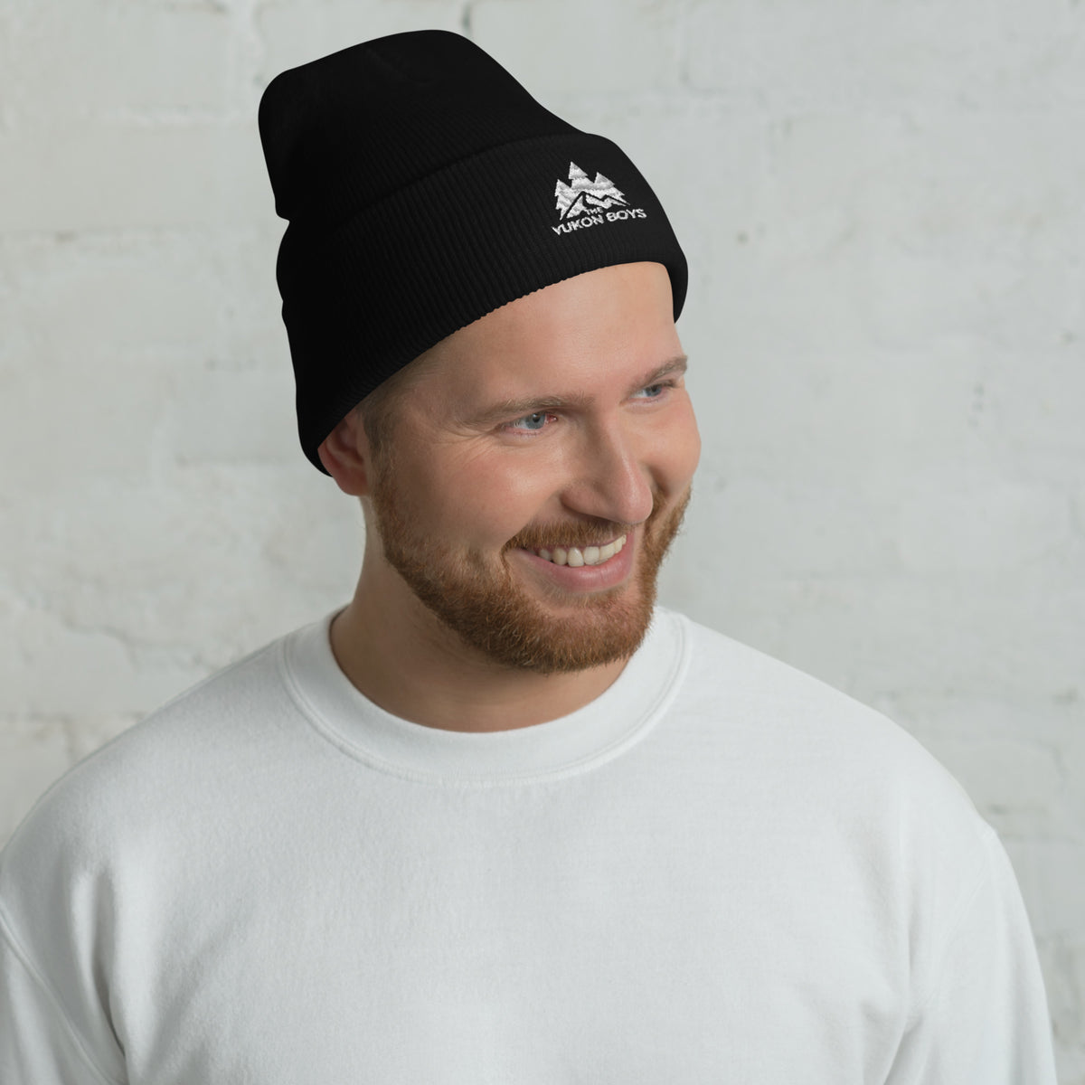 The Yukon Boys Toque in Black, front view 2