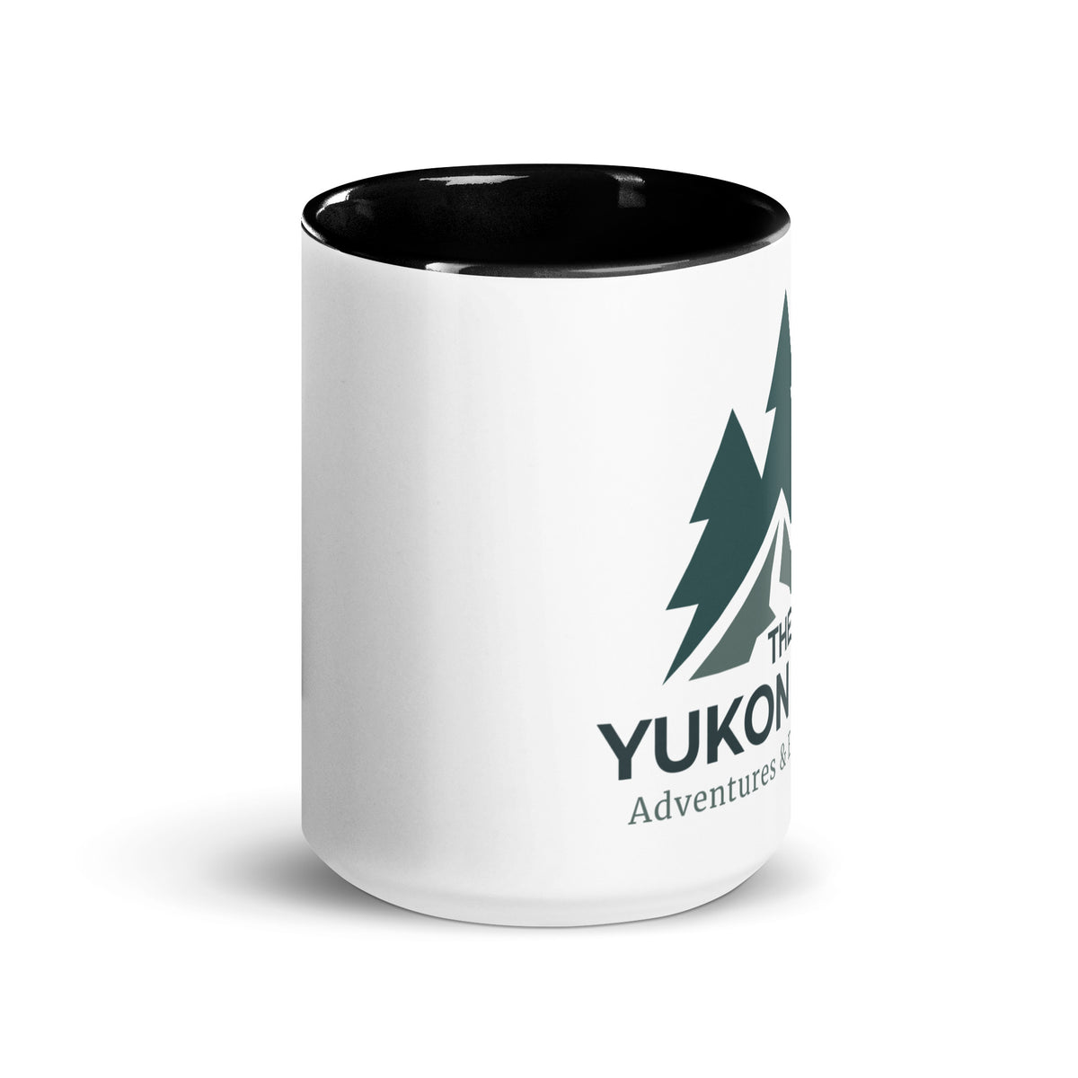 Black Yukon Boys Camp Mug, 15oz front view