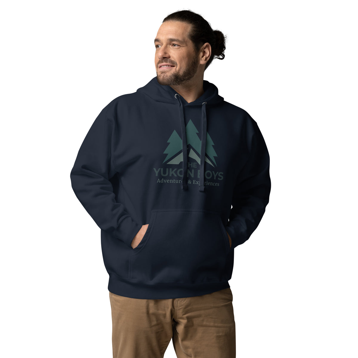 The Yukon Boys Hoodie in Navy Blazer, front view