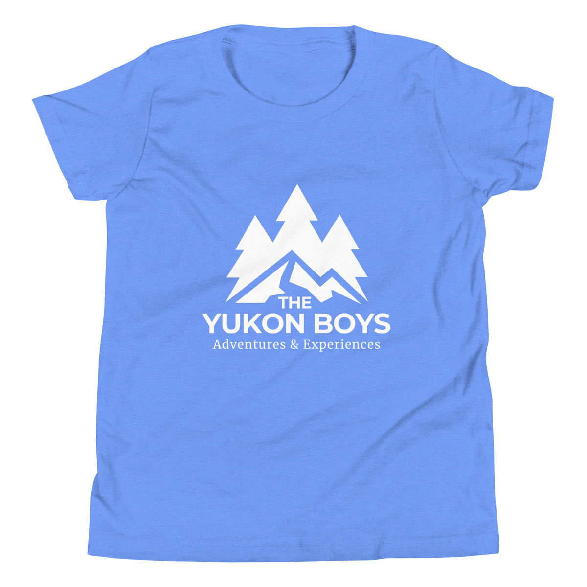 Heather Columbia Blue Yukon Boys Youth Tee, front view